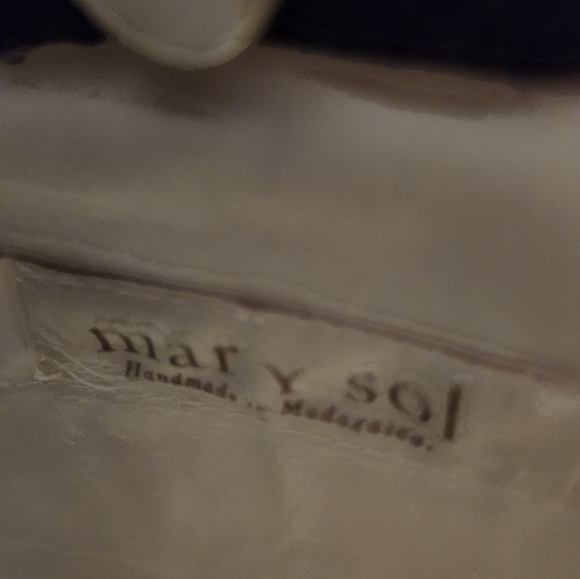 Mar Y Sol purse handmade in Madagascar woven flower - Picture 3 of 3